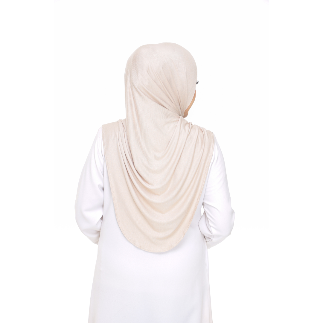 Nurul|Nude|Bawal Lazy Selapis|Cotton Jersey