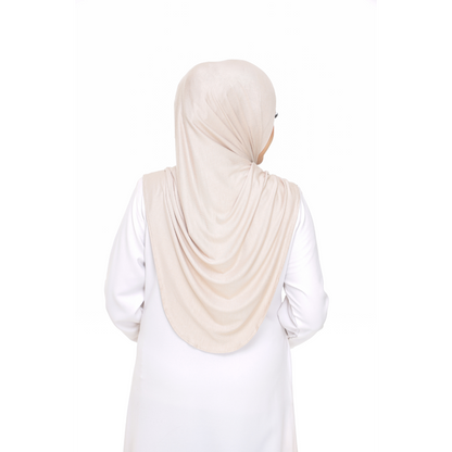 Nurul|Nude|Bawal Lazy Selapis|Cotton Jersey