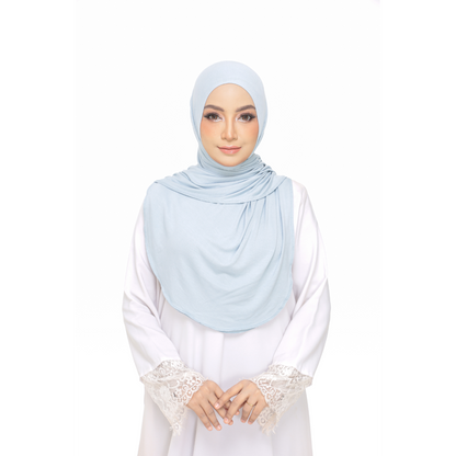 Nurul|Sky Blue|Bawal Lazy Selapis|Cotton Jersey