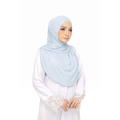 Nurul|Sky Blue|Bawal Lazy Selapis|Cotton Jersey
