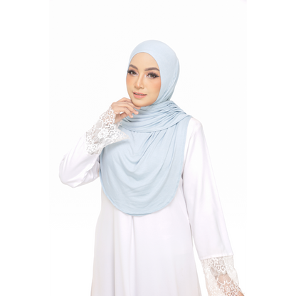 Nurul|Sky Blue|Bawal Lazy Selapis|Cotton Jersey