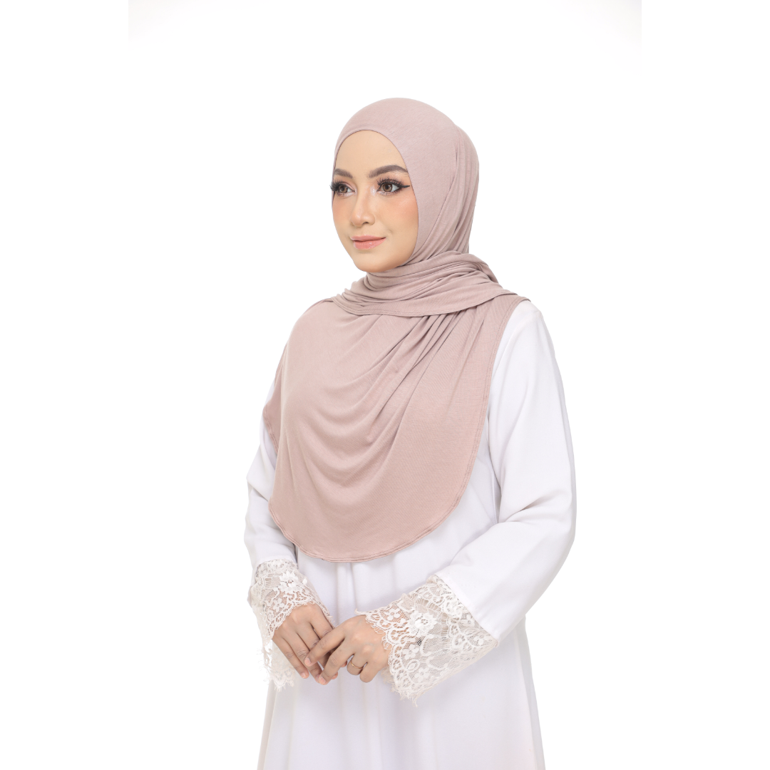 Nurul|Dusty Brown|Bawal Lazy Selapis|Cotton Jersey