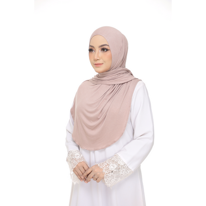 Nurul|Dusty Brown|Bawal Lazy Selapis|Cotton Jersey
