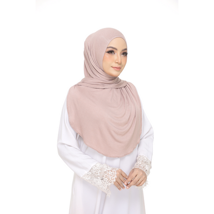 Nurul|Dusty Brown|Bawal Lazy Selapis|Cotton Jersey