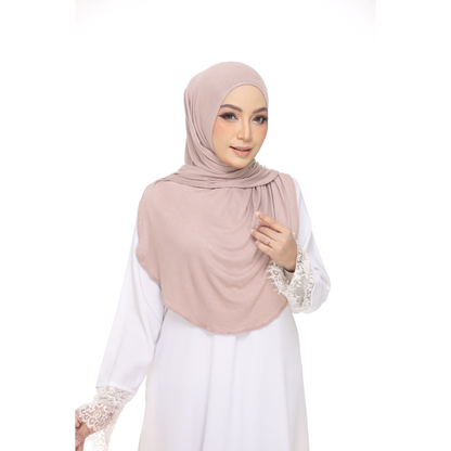 Nurul|Dusty Brown|Bawal Lazy Selapis|Cotton Jersey