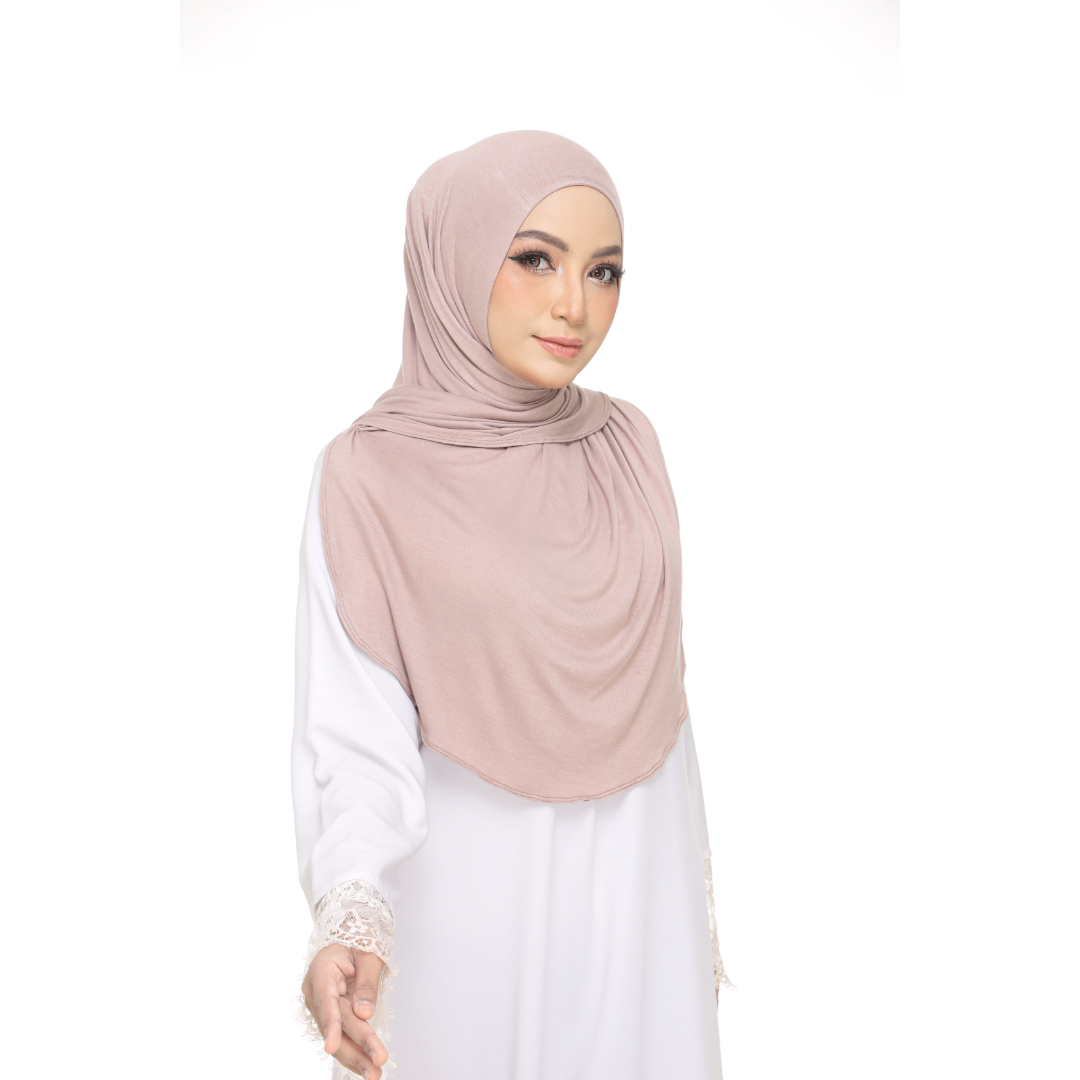 Nurul|Dusty Brown|Bawal Lazy Selapis|Cotton Jersey