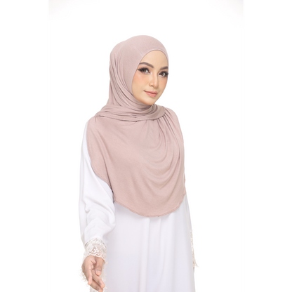Nurul|Dusty Brown|Bawal Lazy Selapis|Cotton Jersey