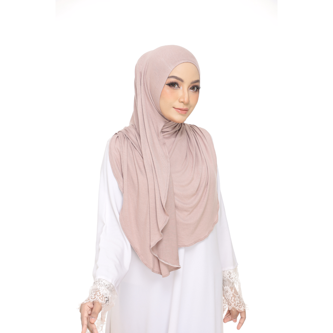 Nurul|Dusty Brown|Bawal Lazy Selapis|Cotton Jersey