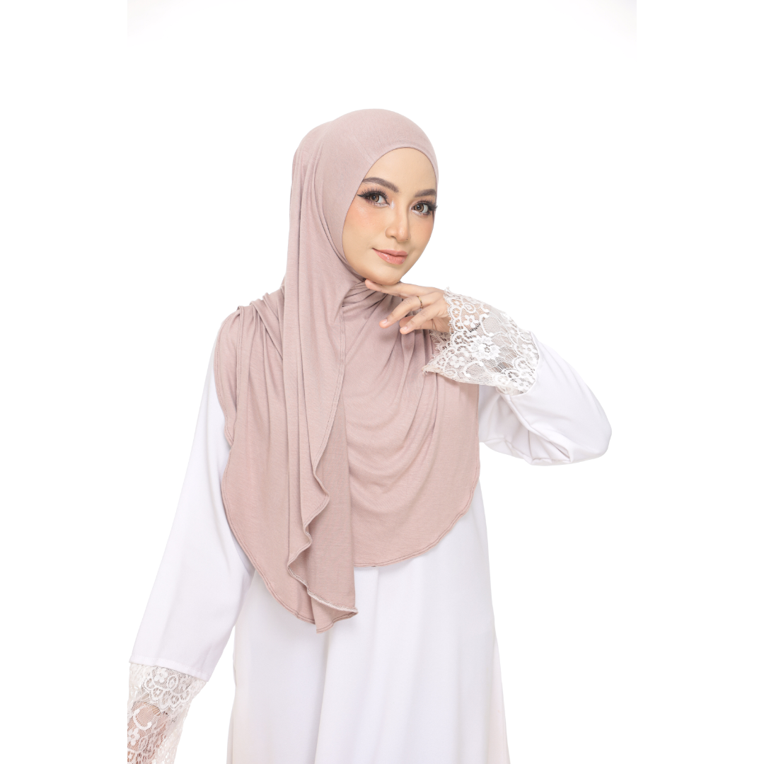 Nurul|Dusty Brown|Bawal Lazy Selapis|Cotton Jersey
