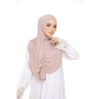 Nurul|Dusty Brown|Bawal Lazy Selapis|Cotton Jersey