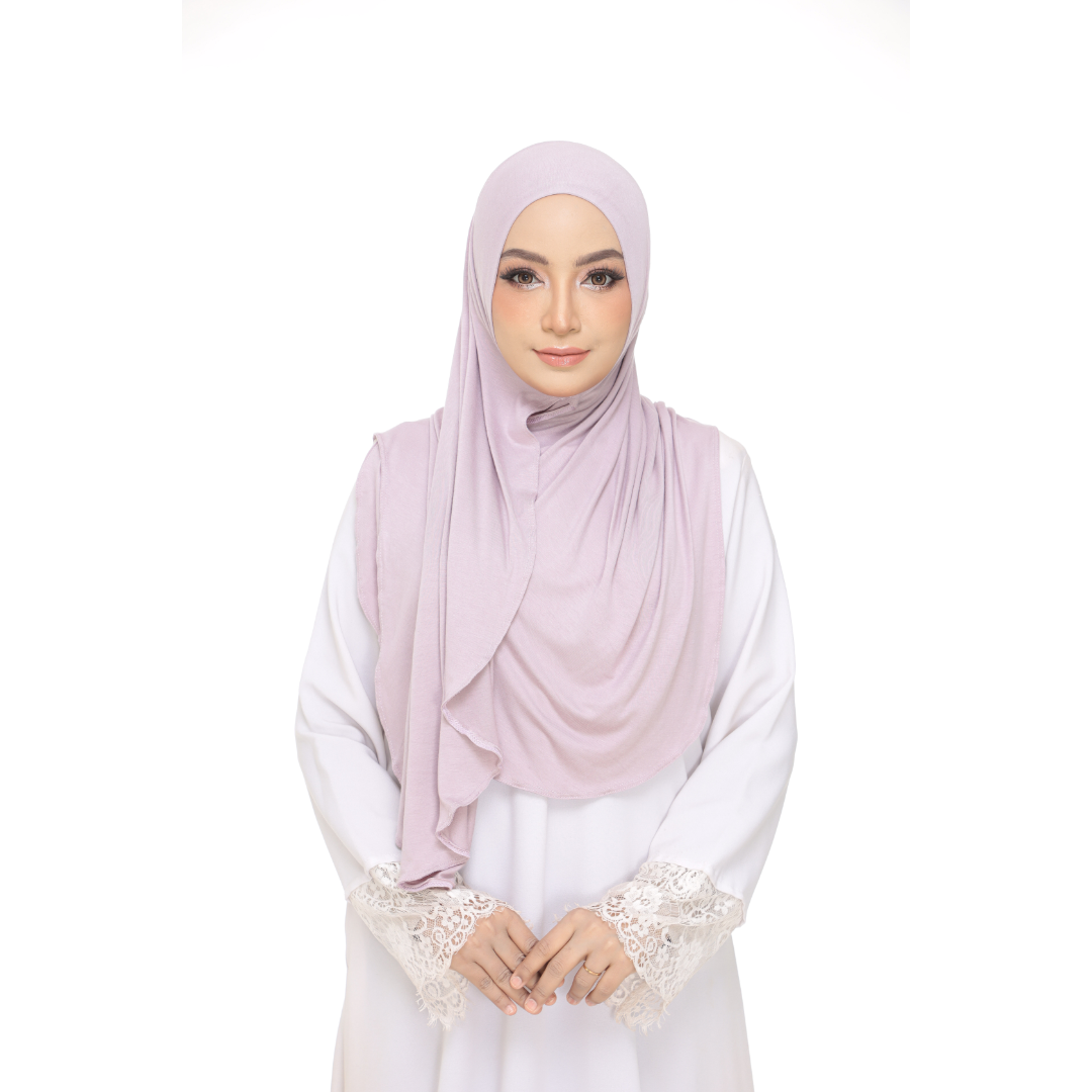 Nurul|Lavender|Bawal Lazy Selapis|Cotton Jersey