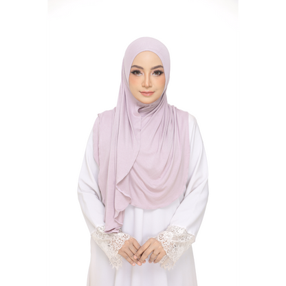 Nurul|Lavender|Bawal Lazy Selapis|Cotton Jersey