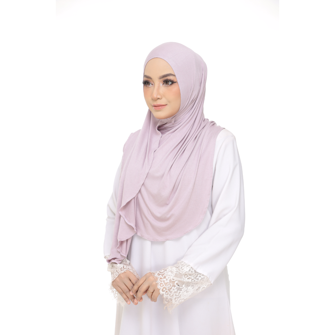 Nurul|Lavender|Bawal Lazy Selapis|Cotton Jersey