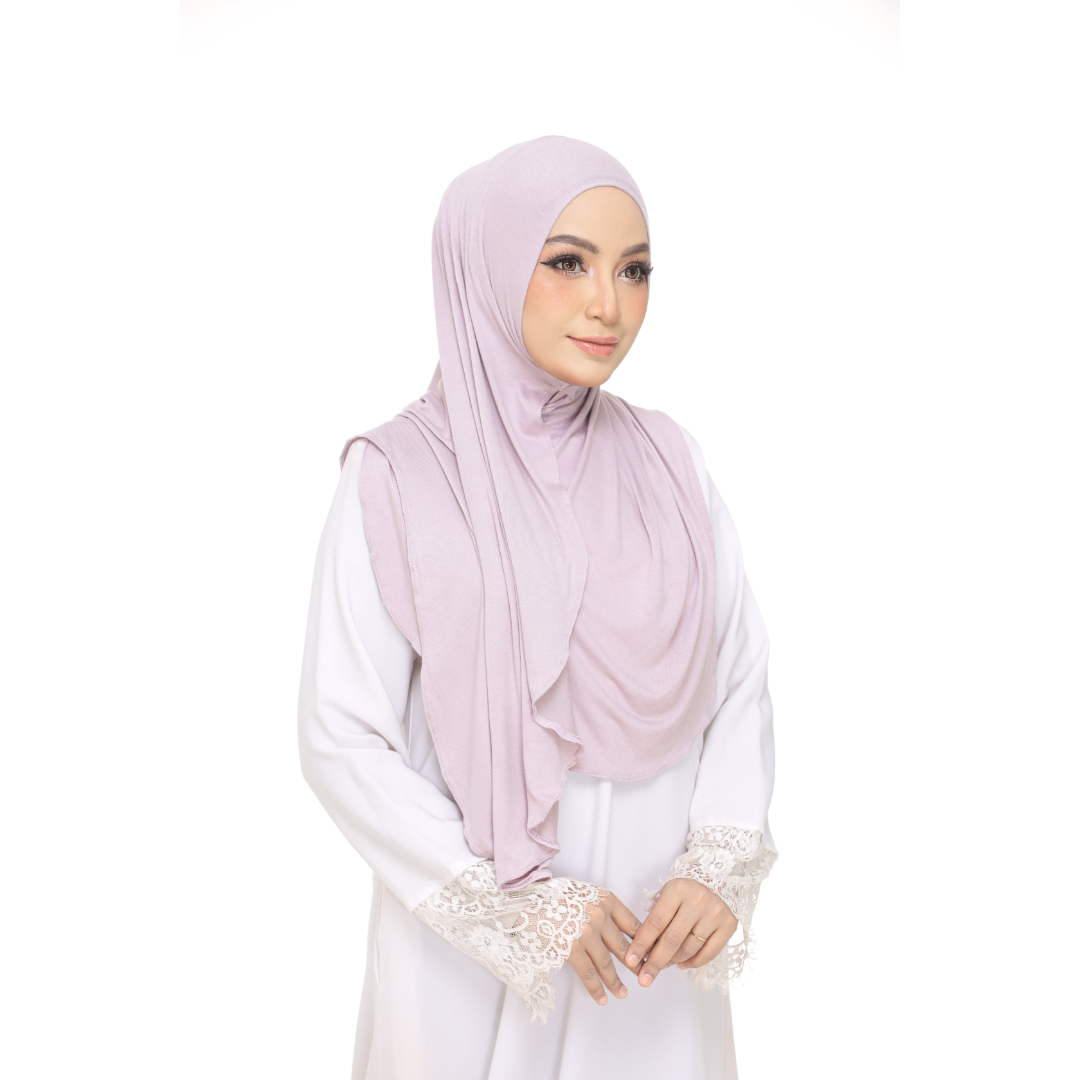 Nurul|Lavender|Bawal Lazy Selapis|Cotton Jersey