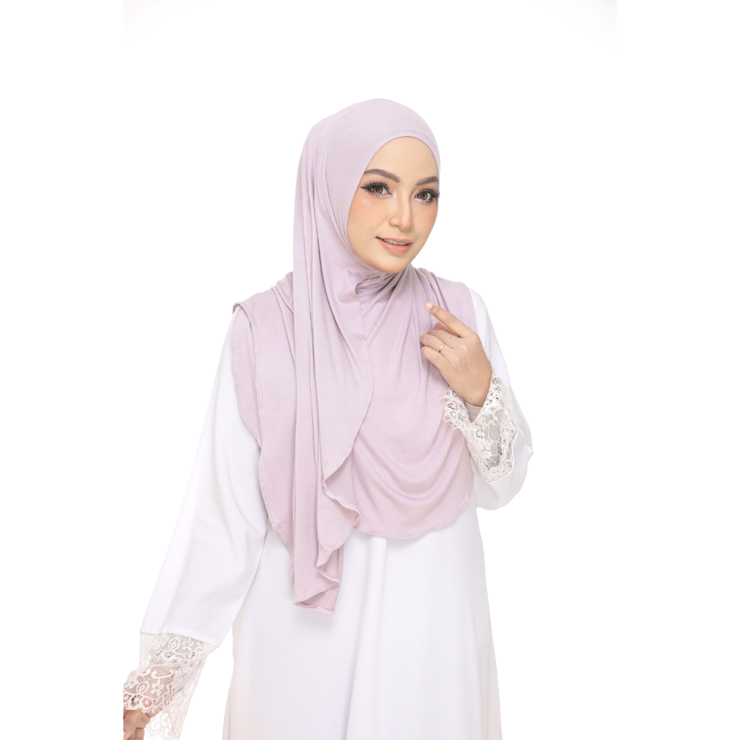 Nurul|Lavender|Bawal Lazy Selapis|Cotton Jersey