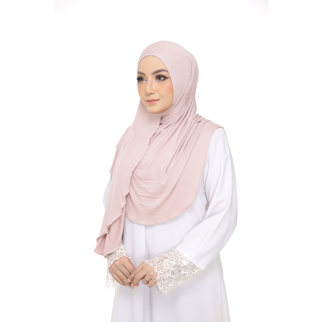Nurul|Pale Rose|Bawal Lazy Selapis|Cotton Jersey