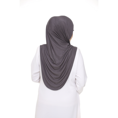 Nurul|Pebble Gray|Bawal Lazy Selapis|Cotton Jersey
