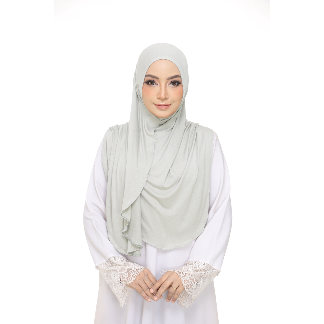 Nurul|Light Green|Bawal Lazy Selapis|Cotton Jersey