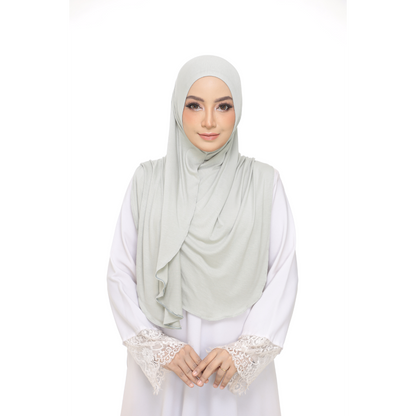 Nurul|Light Green|Bawal Lazy Selapis|Cotton Jersey