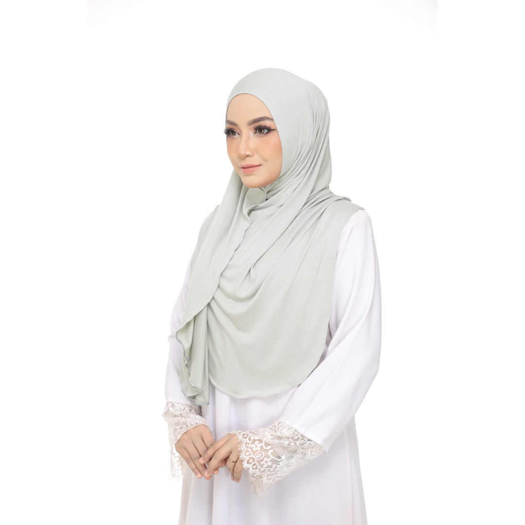 Nurul|Light Green|Bawal Lazy Selapis|Cotton Jersey