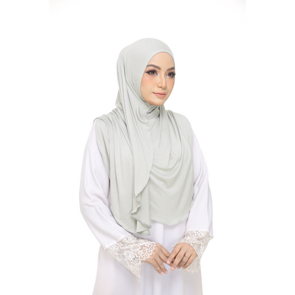 Nurul|Light Green|Bawal Lazy Selapis|Cotton Jersey