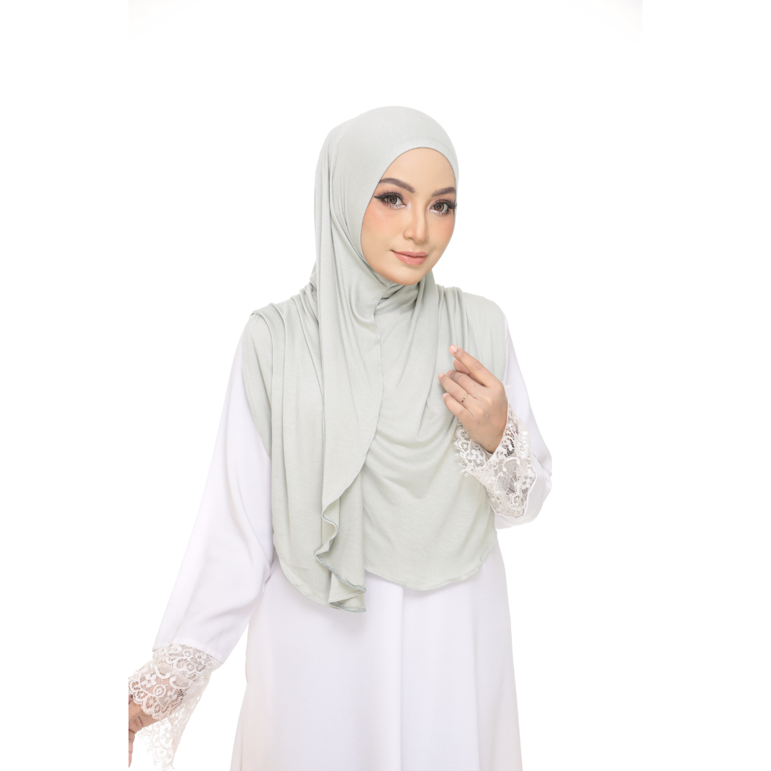 Nurul|Light Green|Bawal Lazy Selapis|Cotton Jersey