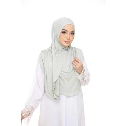 Nurul|Light Green|Bawal Lazy Selapis|Cotton Jersey