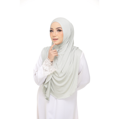 Nurul|Light Green|Bawal Lazy Selapis|Cotton Jersey