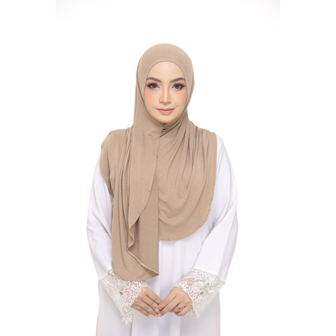 Nurul|Olive Brown|Bawal Lazy Selapis|Cotton Jersey