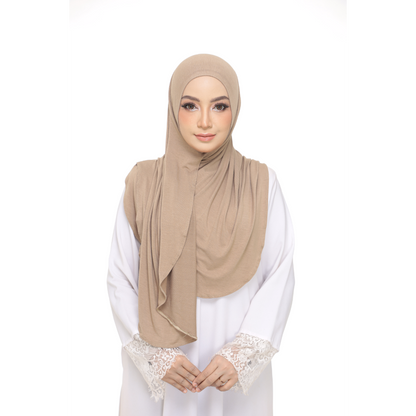 Nurul|Olive Brown|Bawal Lazy Selapis|Cotton Jersey