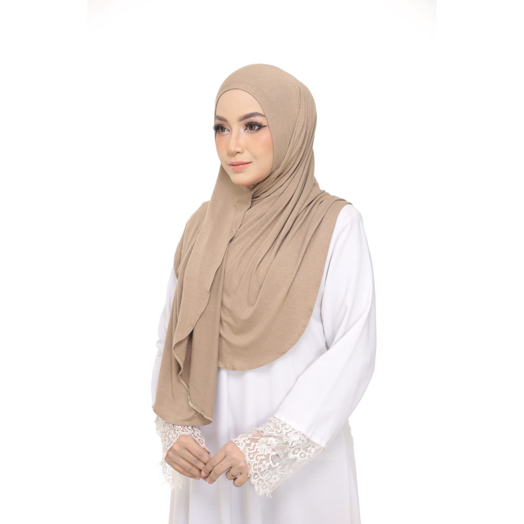 Nurul|Olive Brown|Bawal Lazy Selapis|Cotton Jersey