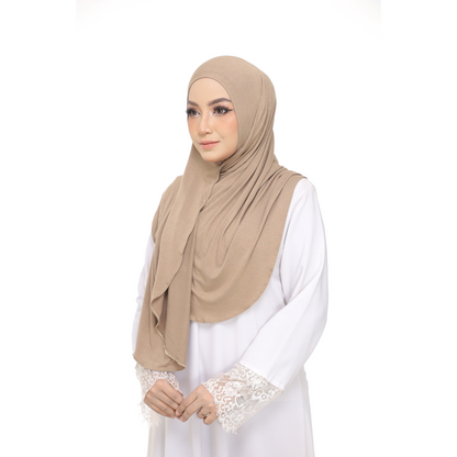 Nurul|Olive Brown|Bawal Lazy Selapis|Cotton Jersey