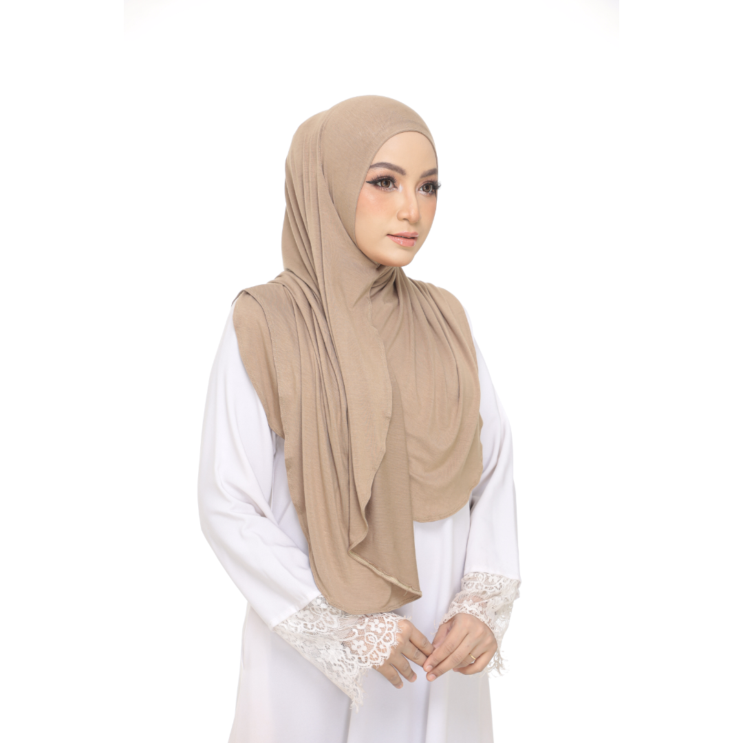 Nurul|Olive Brown|Bawal Lazy Selapis|Cotton Jersey