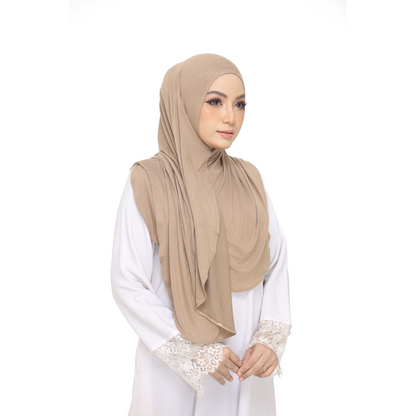 Nurul|Olive Brown|Bawal Lazy Selapis|Cotton Jersey
