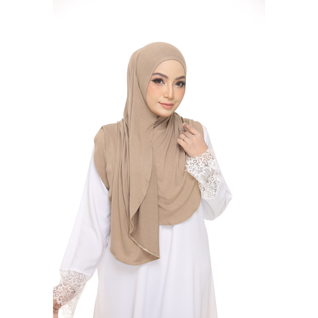 Nurul|Olive Brown|Bawal Lazy Selapis|Cotton Jersey