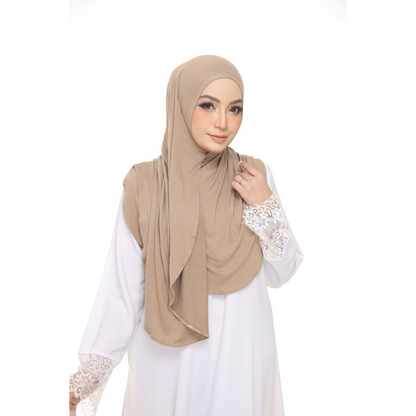 Nurul|Olive Brown|Bawal Lazy Selapis|Cotton Jersey