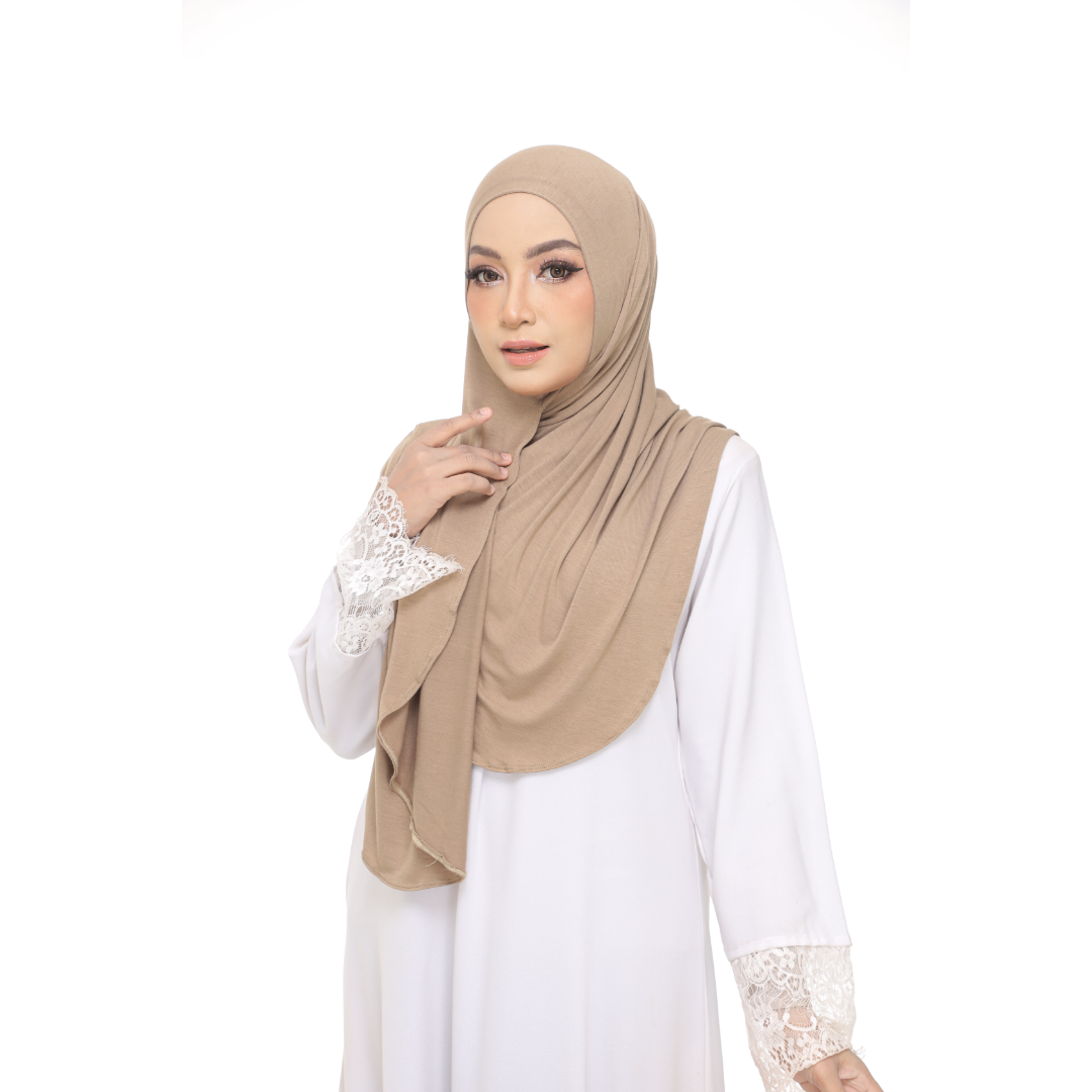 Nurul|Olive Brown|Bawal Lazy Selapis|Cotton Jersey
