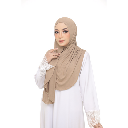 Nurul|Olive Brown|Bawal Lazy Selapis|Cotton Jersey