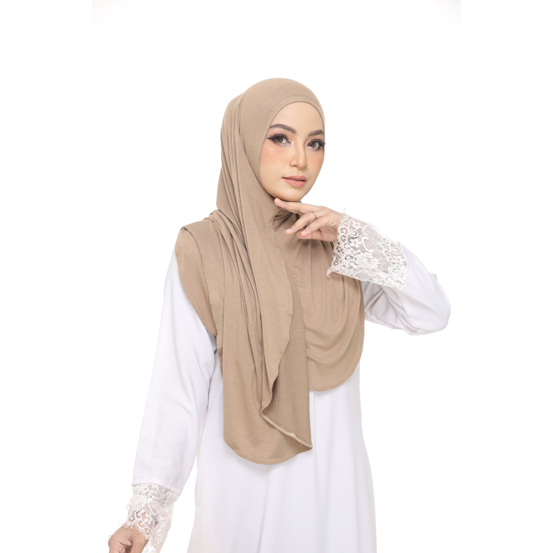 Nurul|Olive Brown|Bawal Lazy Selapis|Cotton Jersey