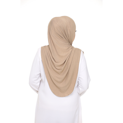 Nurul|Olive Brown|Bawal Lazy Selapis|Cotton Jersey