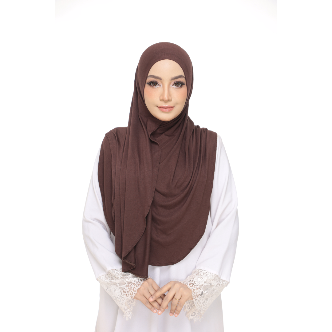 Nurul|Choco|Bawal Lazy Selapis|Cotton Jersey