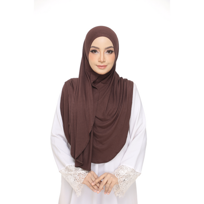 Nurul|Choco|Bawal Lazy Selapis|Cotton Jersey