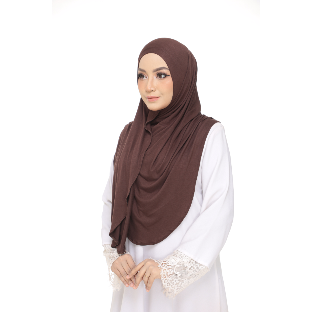 Nurul|Choco|Bawal Lazy Selapis|Cotton Jersey