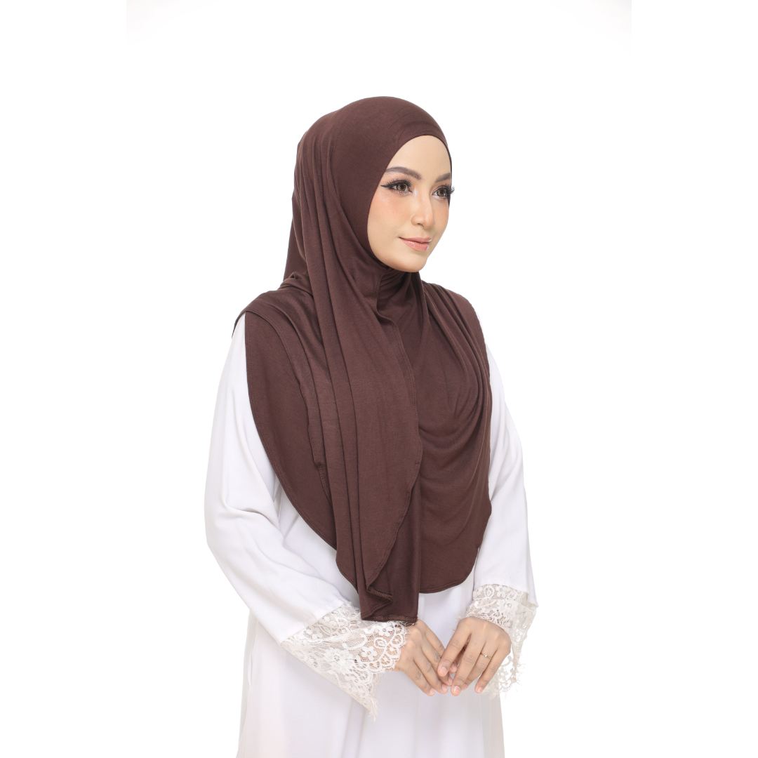 Nurul|Choco|Bawal Lazy Selapis|Cotton Jersey