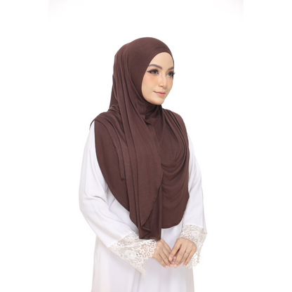 Nurul|Choco|Bawal Lazy Selapis|Cotton Jersey