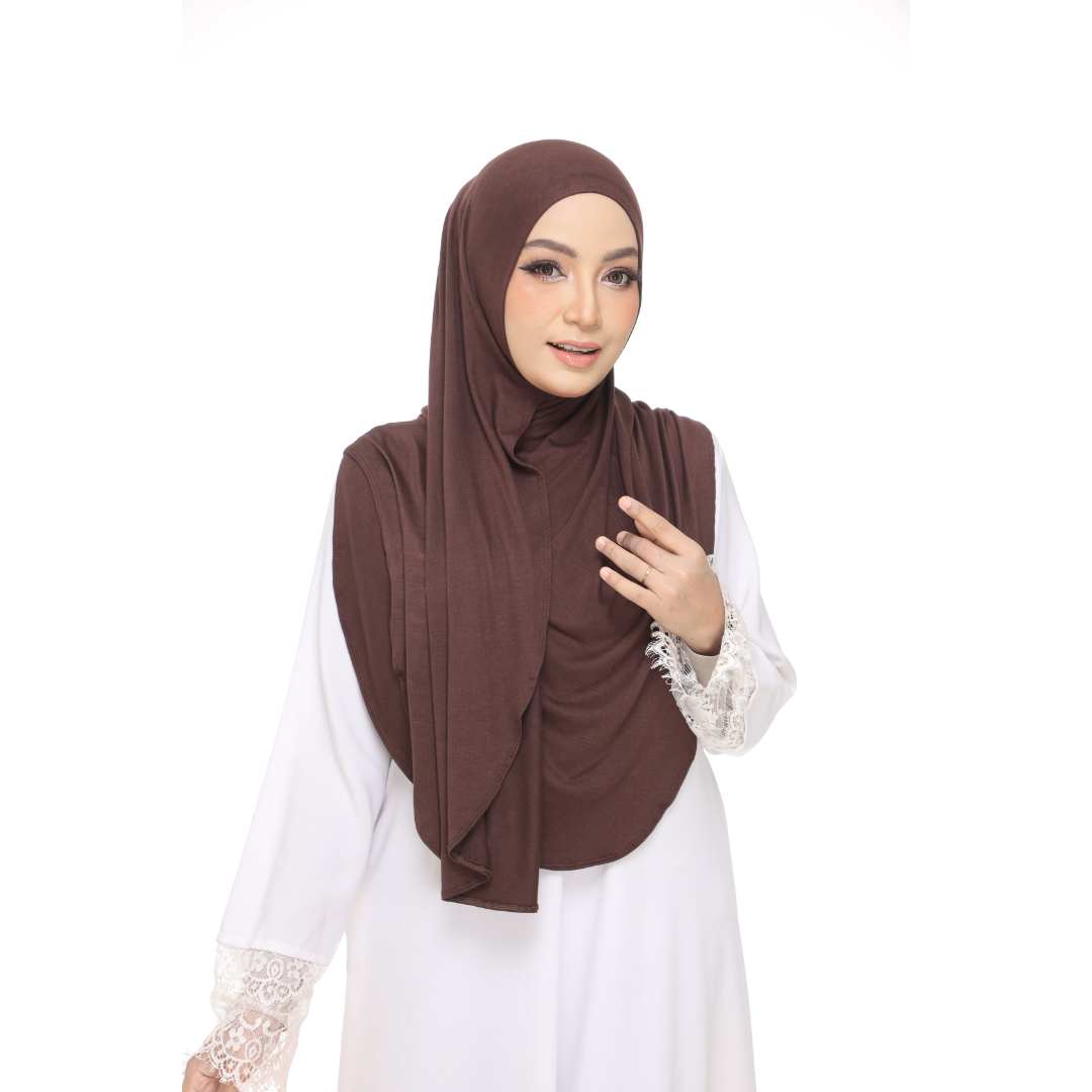 Nurul|Choco|Bawal Lazy Selapis|Cotton Jersey