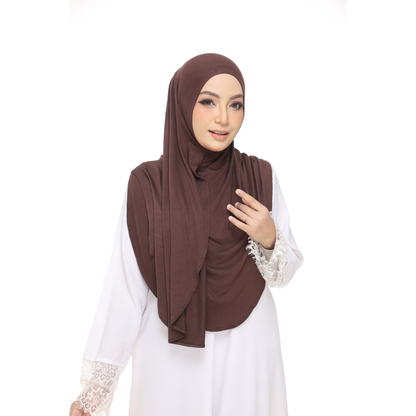 Nurul|Choco|Bawal Lazy Selapis|Cotton Jersey