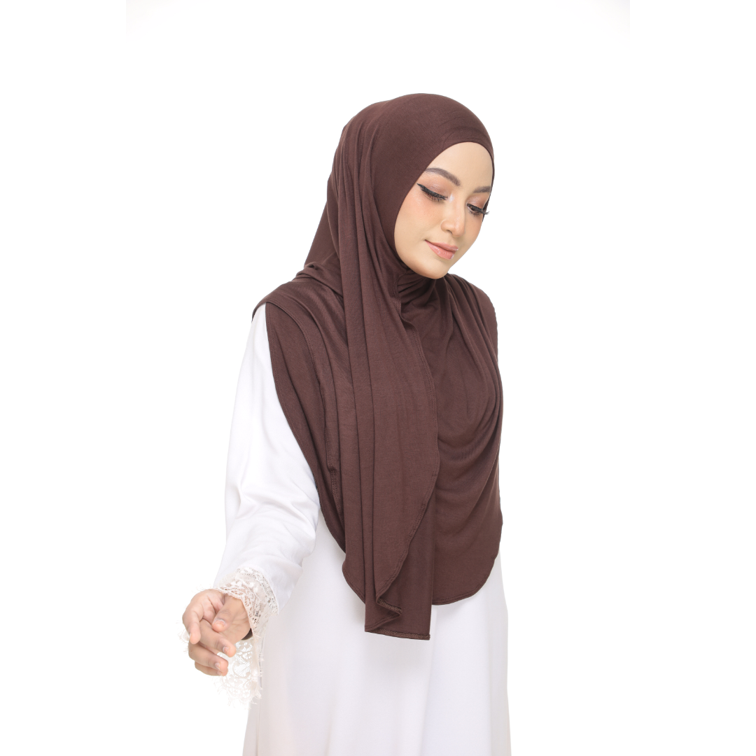 Nurul|Choco|Bawal Lazy Selapis|Cotton Jersey
