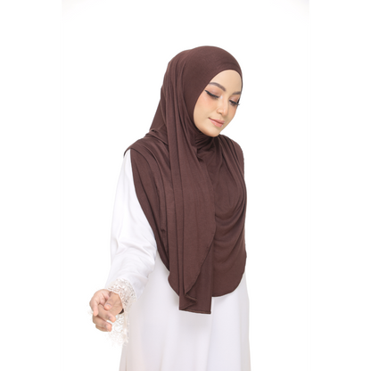 Nurul|Choco|Bawal Lazy Selapis|Cotton Jersey