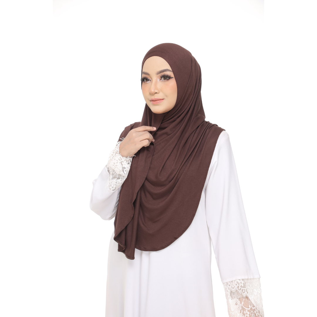 Nurul|Choco|Bawal Lazy Selapis|Cotton Jersey